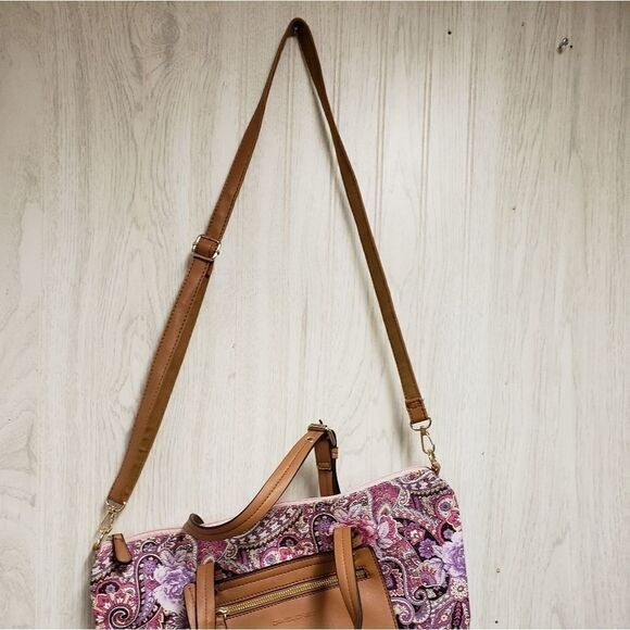 David Jones Paris Pink Purple Textured Purse - Picture 2 of 6